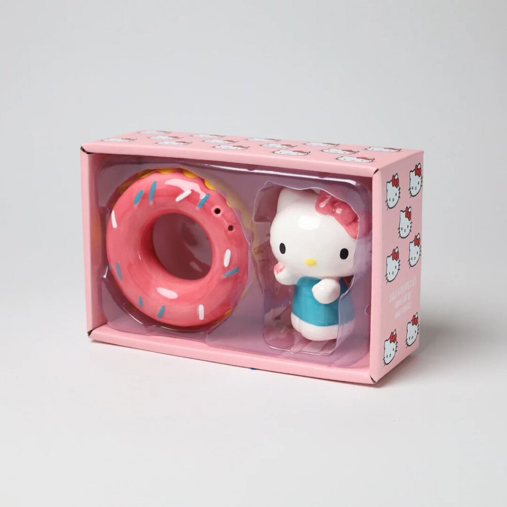 HELLO KITTY TASTING Salt & Pepper Set 23673 Blue Sky & Sanrio BRAND-NEW w/tags